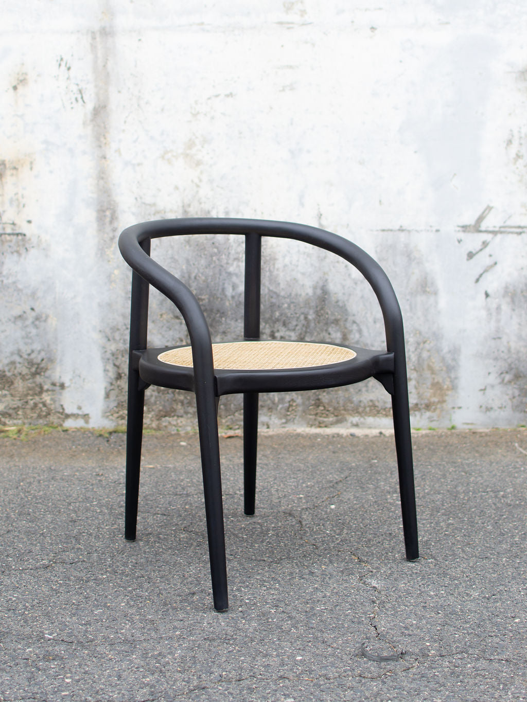 Allegra Dining Chair, Smooth Black