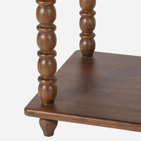 Spindle Nightstand, Walnut