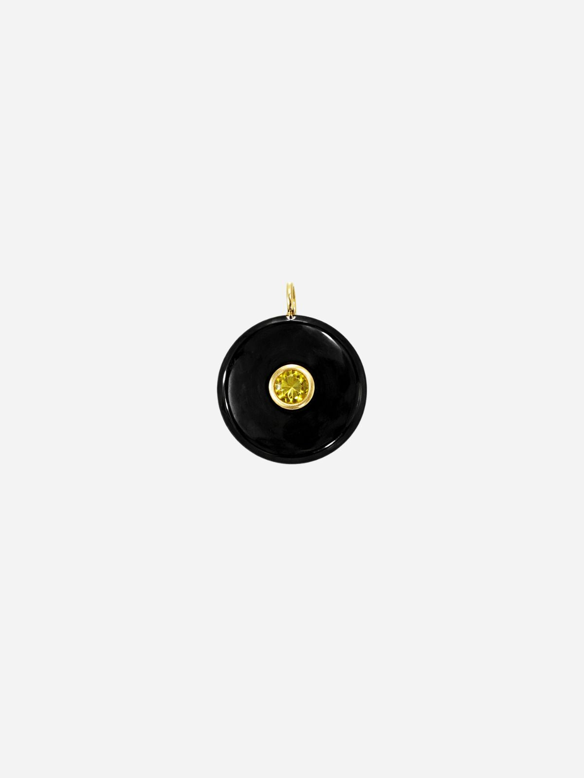 Obsidian Circle Pendant
