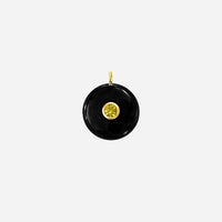 Obsidian Circle Pendant