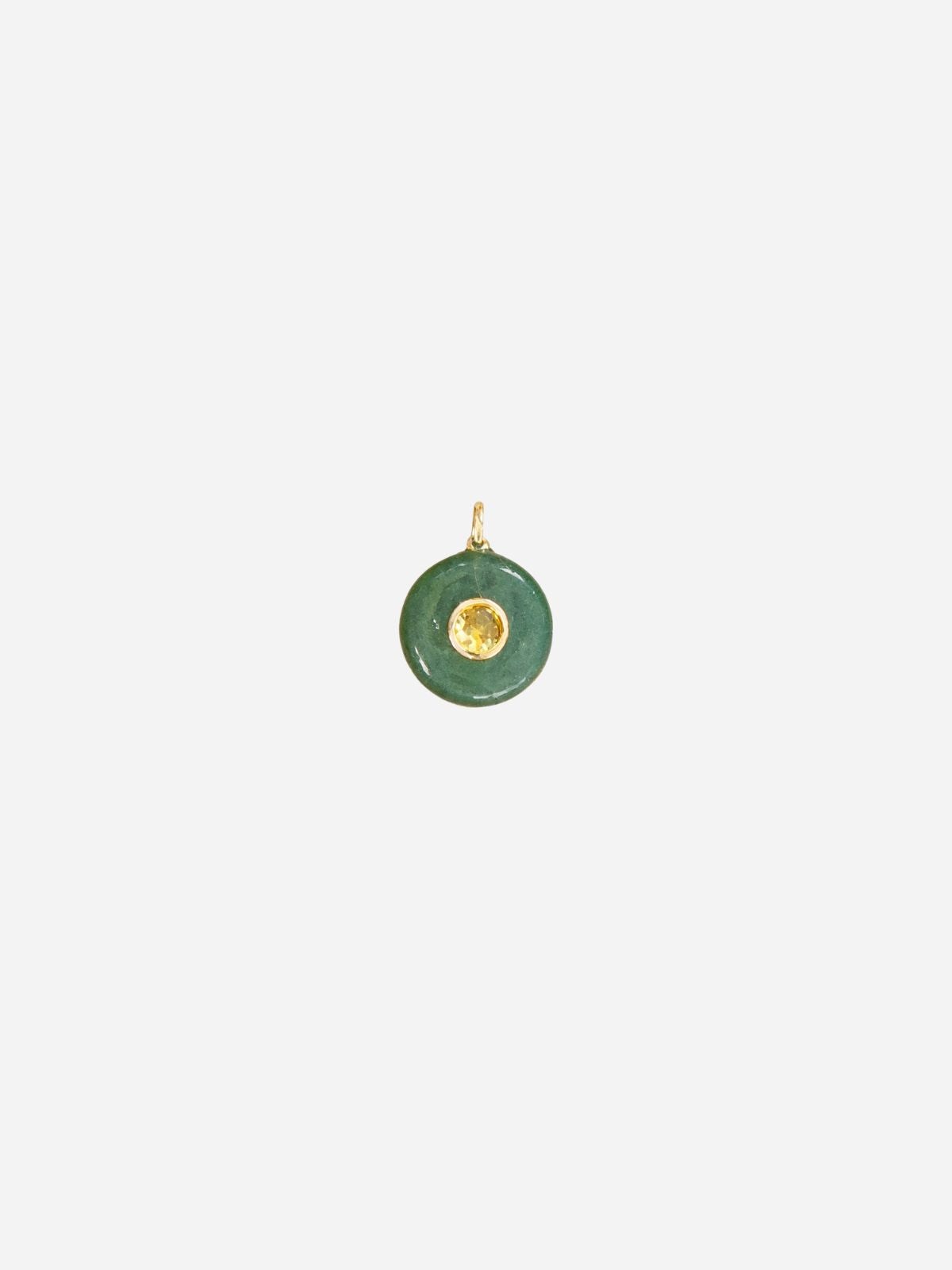 Aventurine Small Circle Pendant