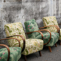 Halabala Chair in Green Lily Pond