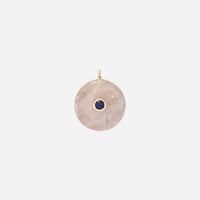 Rose Quartz Circle Pendant