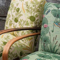 Halabala Chair in Green Lily Pond