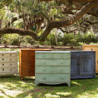 French Housekeepers Cabinet - Later Painted