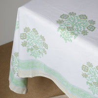 Celadon Poppy Tablecloth