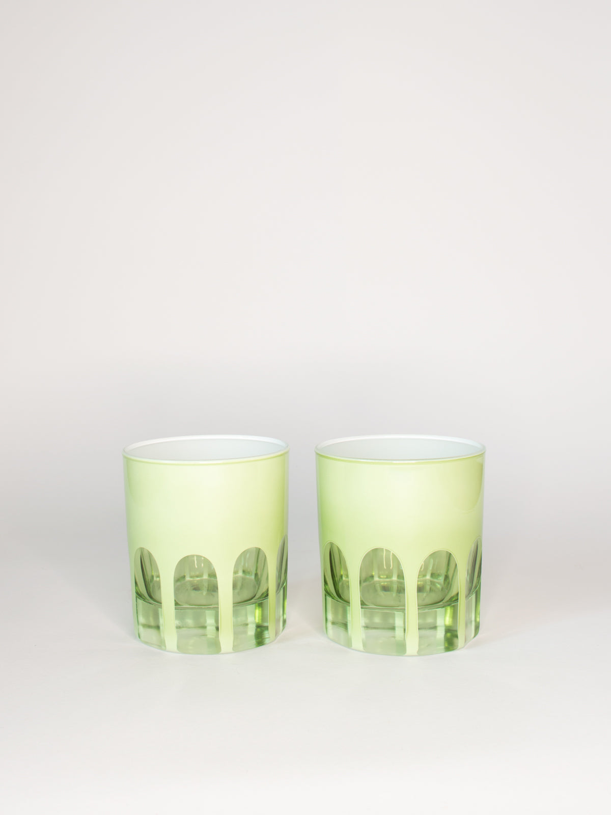 Rialto Old Fashioned Glass Set of 2, Pale Sage