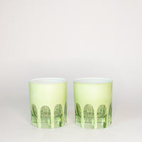 Rialto Old Fashioned Glass Set of 2, Pale Sage