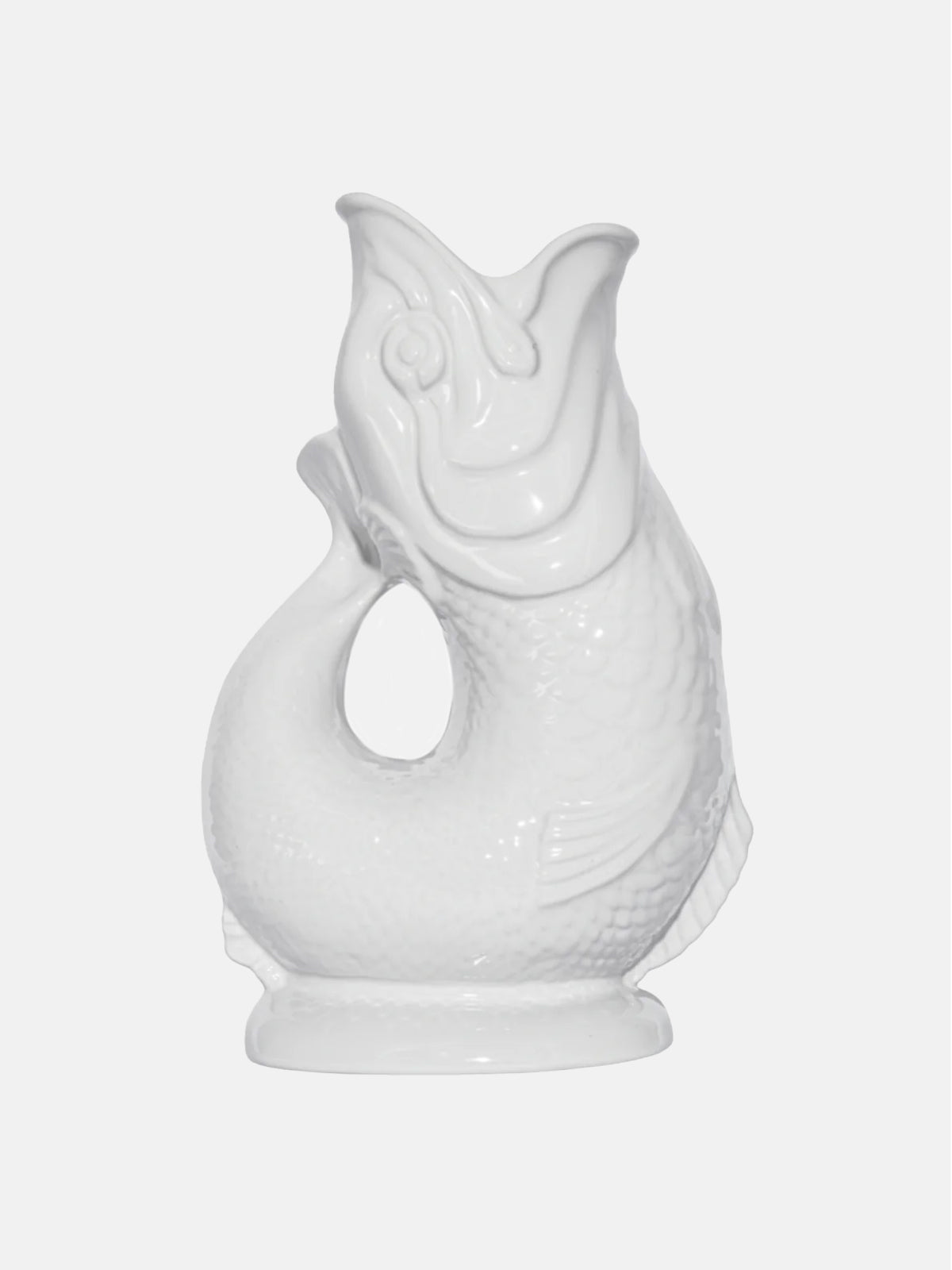 White Gluggle Jug Large