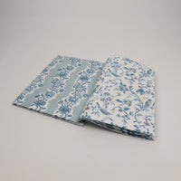 Blue Block Printed Gift Wrapping Paper Booklet