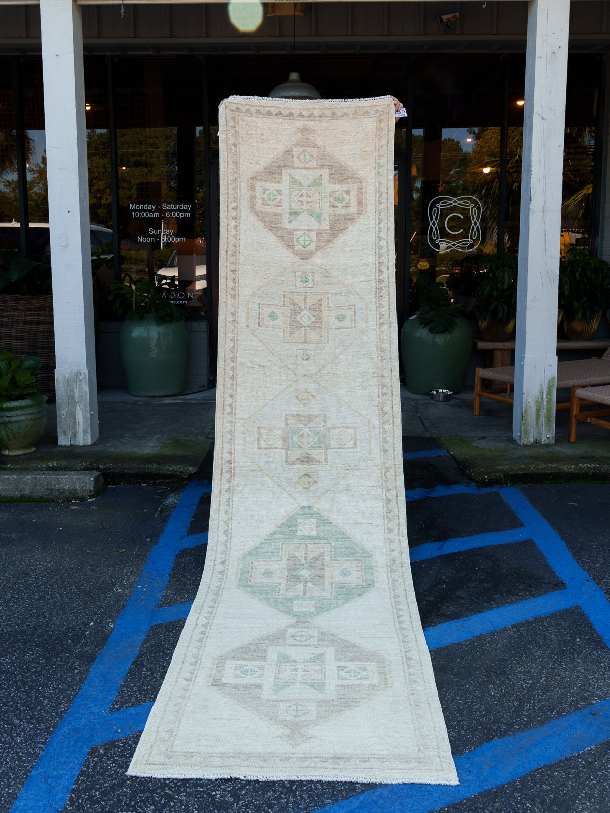 Modern Oushak Runner, 2'10" x 11'5"