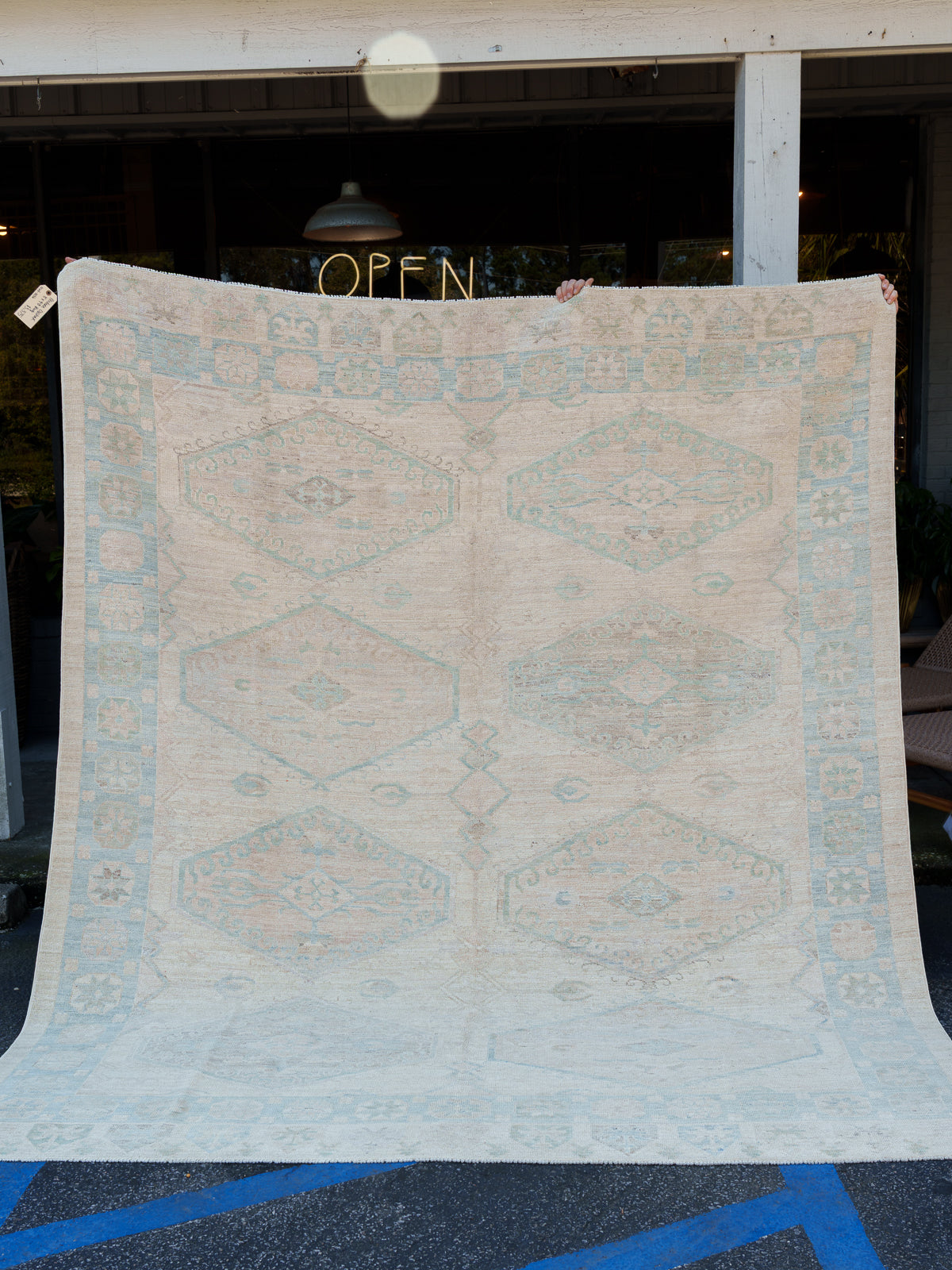 Modern Oushak Rug, 8' x 9'8"