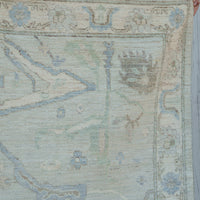 Modern Oushak Rug, 6' x 9'