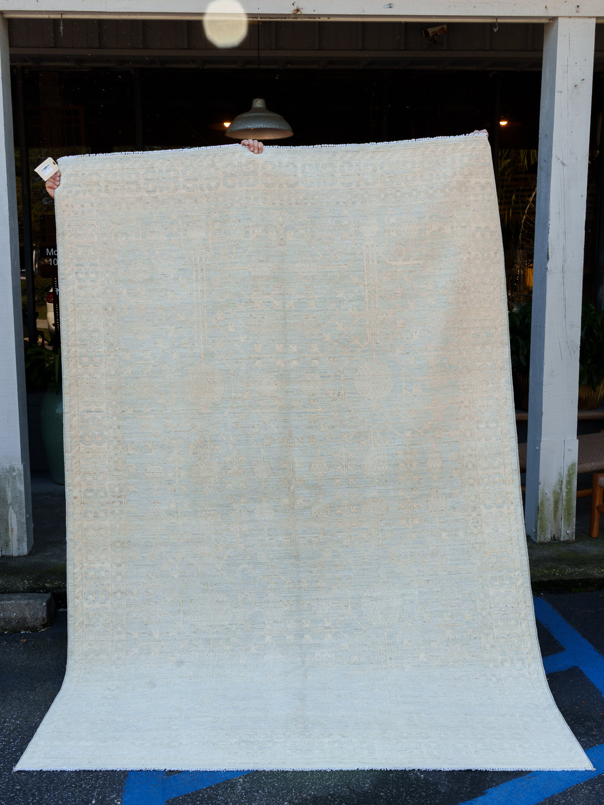 Modern Oushak Rug, 6'1" x 9'2"