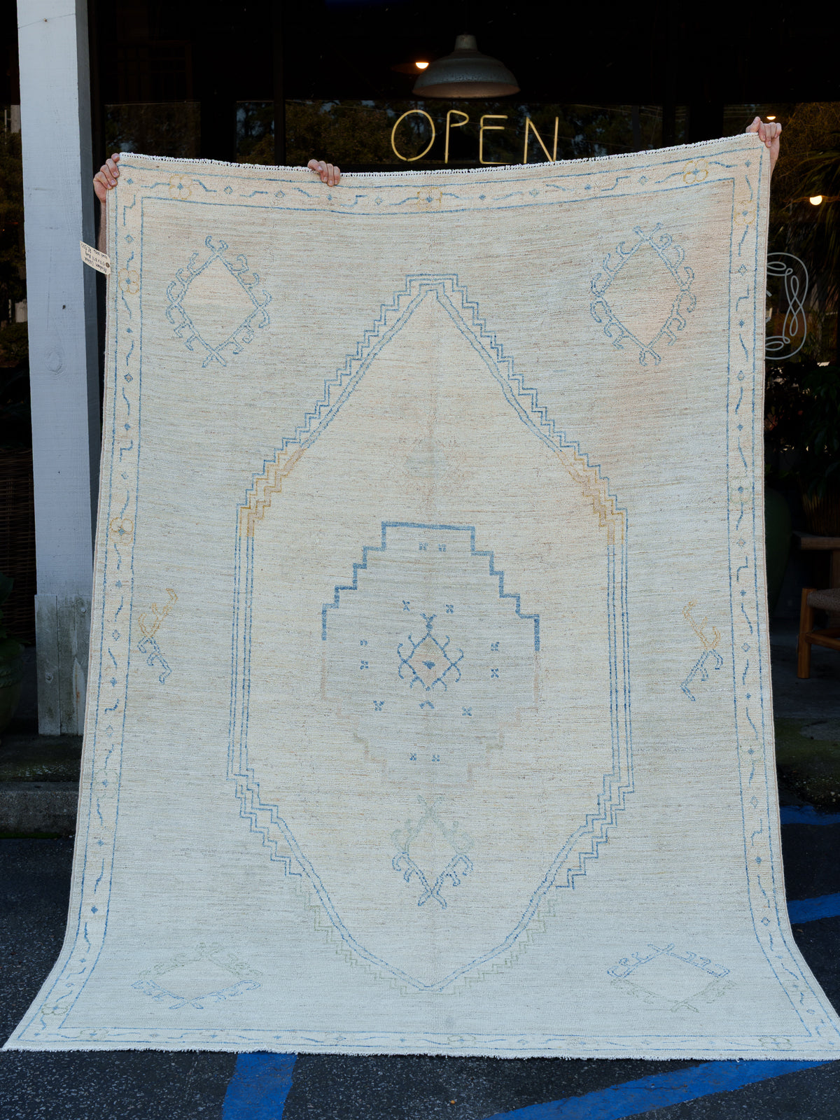 Modern Oushak Rug, 5'11" x 8'11"