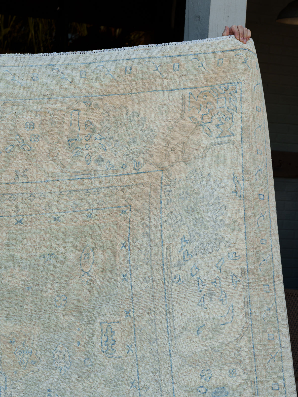 Modern Oushak Rug, 9'1" x 11'8"