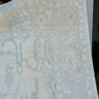 Modern Oushak Rug, 9'3" x 12'