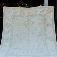 Modern Oushak Rug, 9'1" x 11'10"