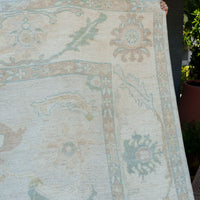 Modern Oushak Rug, 9'1" x 11'10"