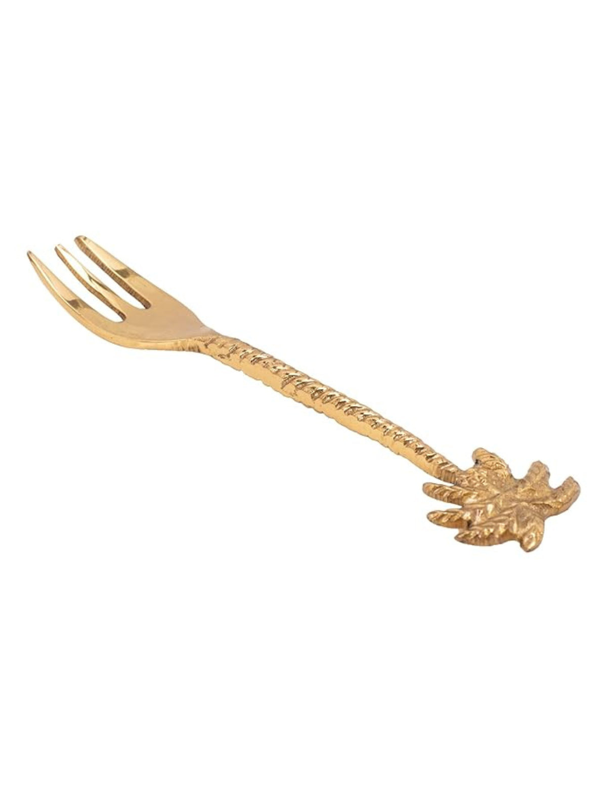 Set of 4 Gold Palm Tree Forks