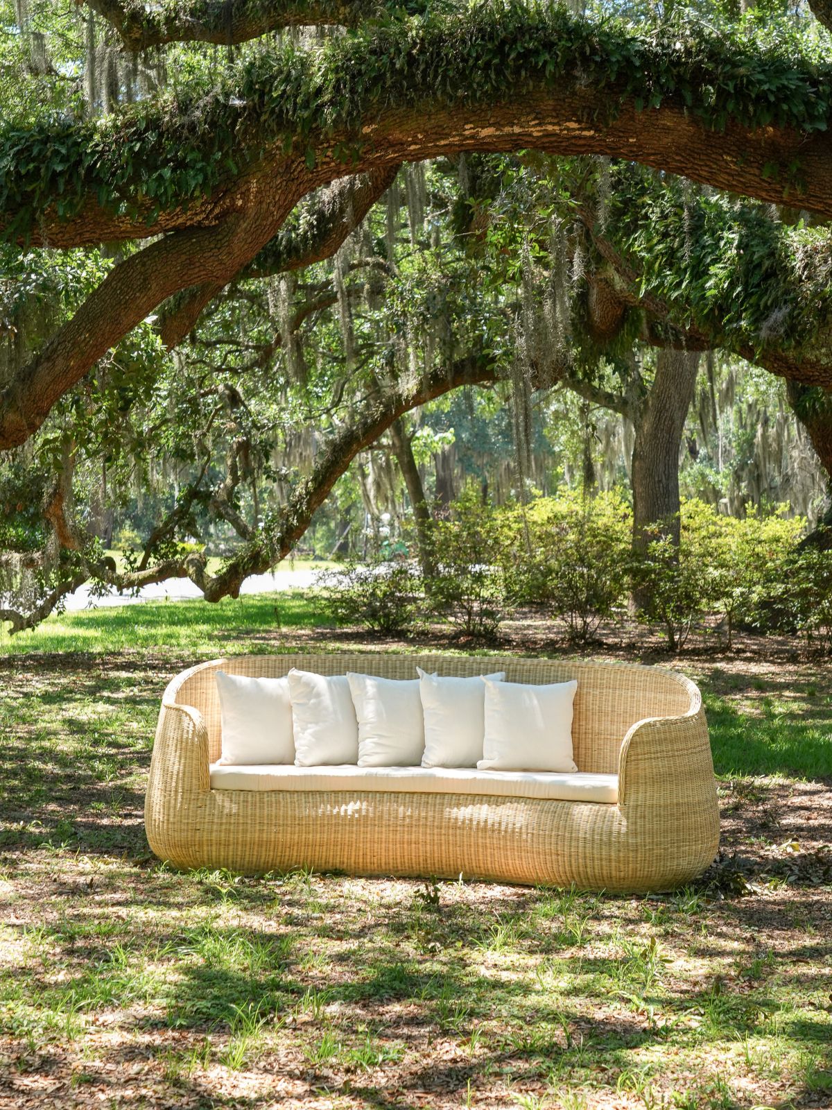 Three Seater Rattan Sofa
