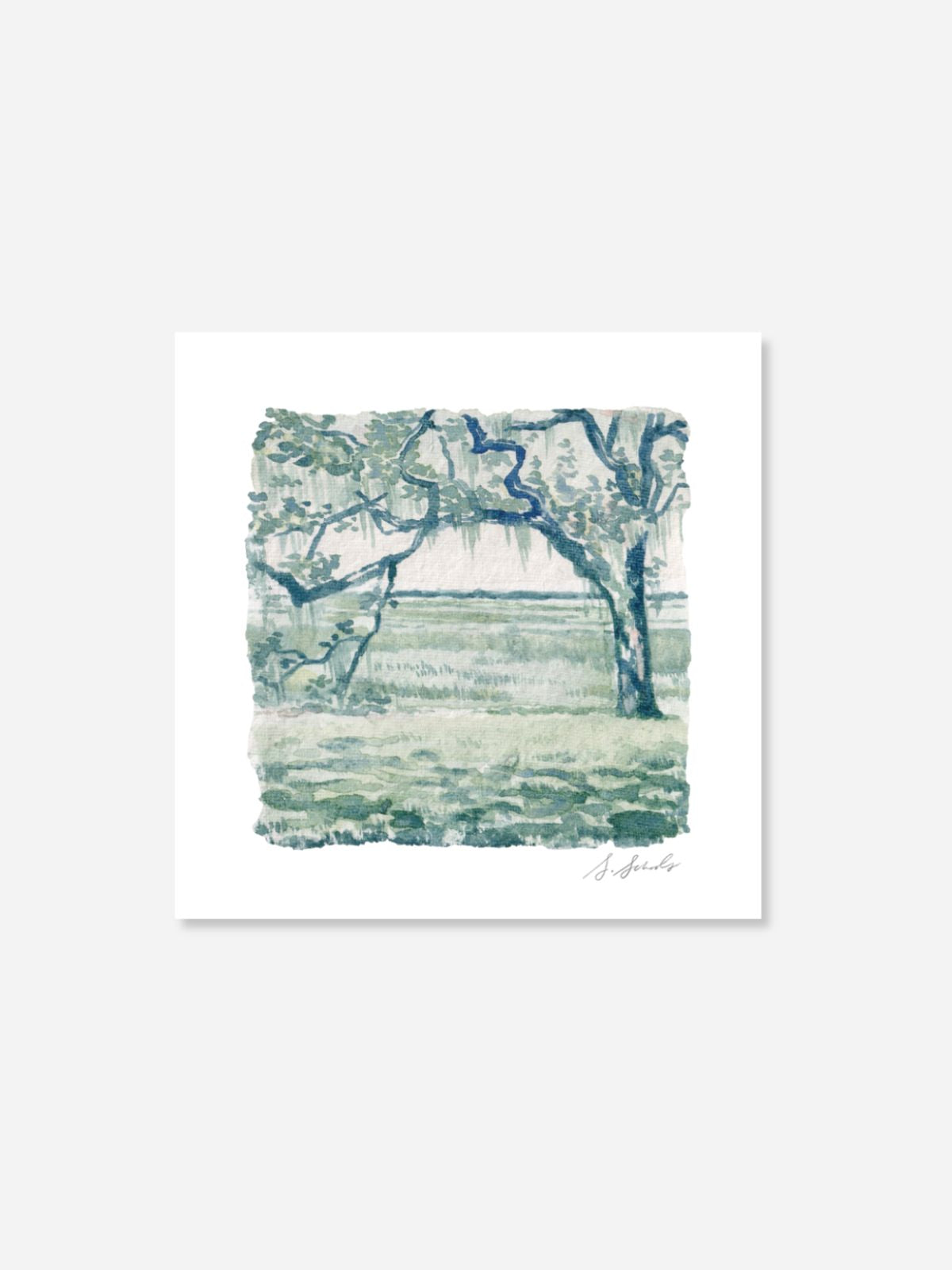 "On the Bluff" Print by Sarah Schools