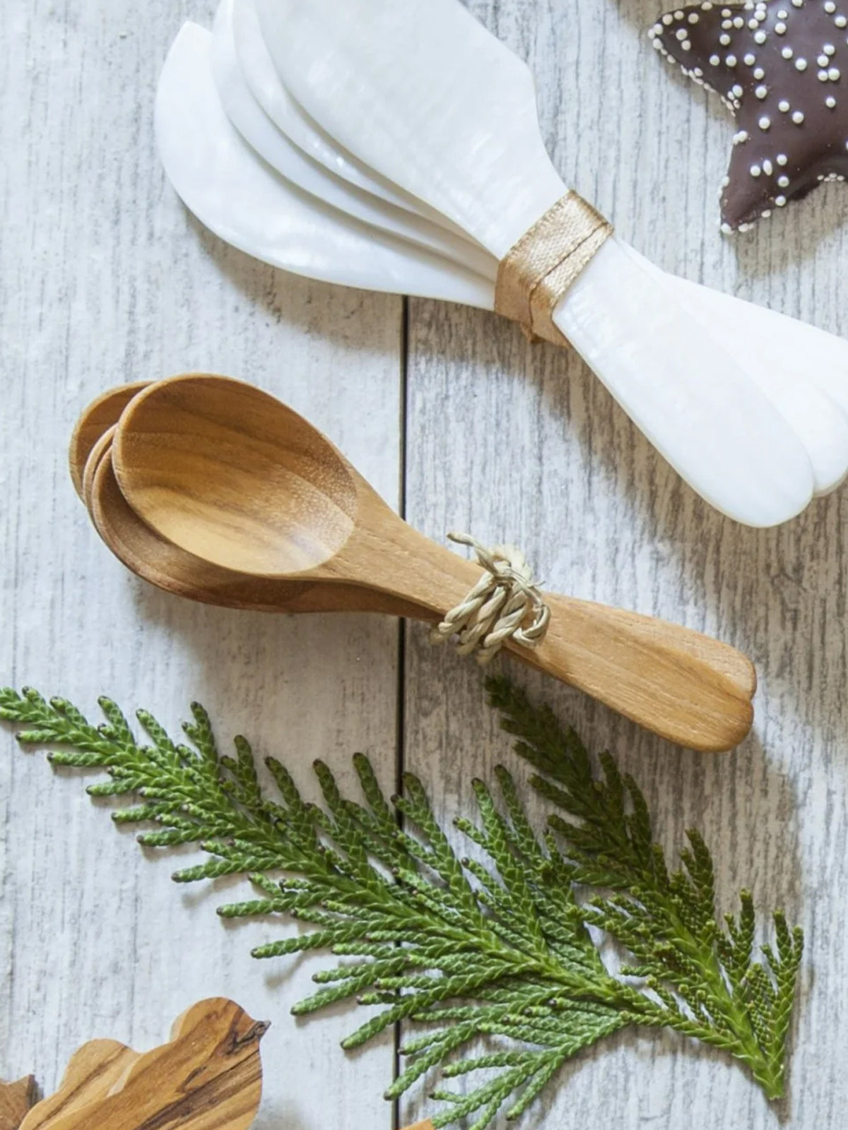 Small Teak Teaspoon, Set of 4