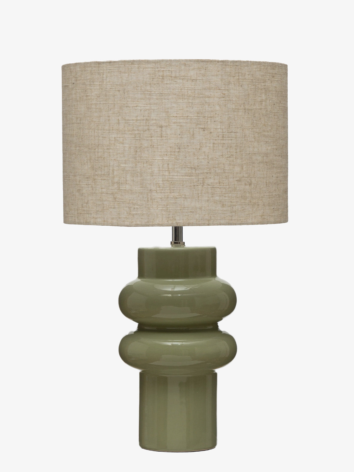 Green Stoneware Table Lamp