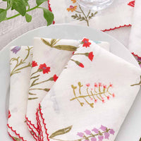 Botanical Garden Linen Napkin, Set of 2