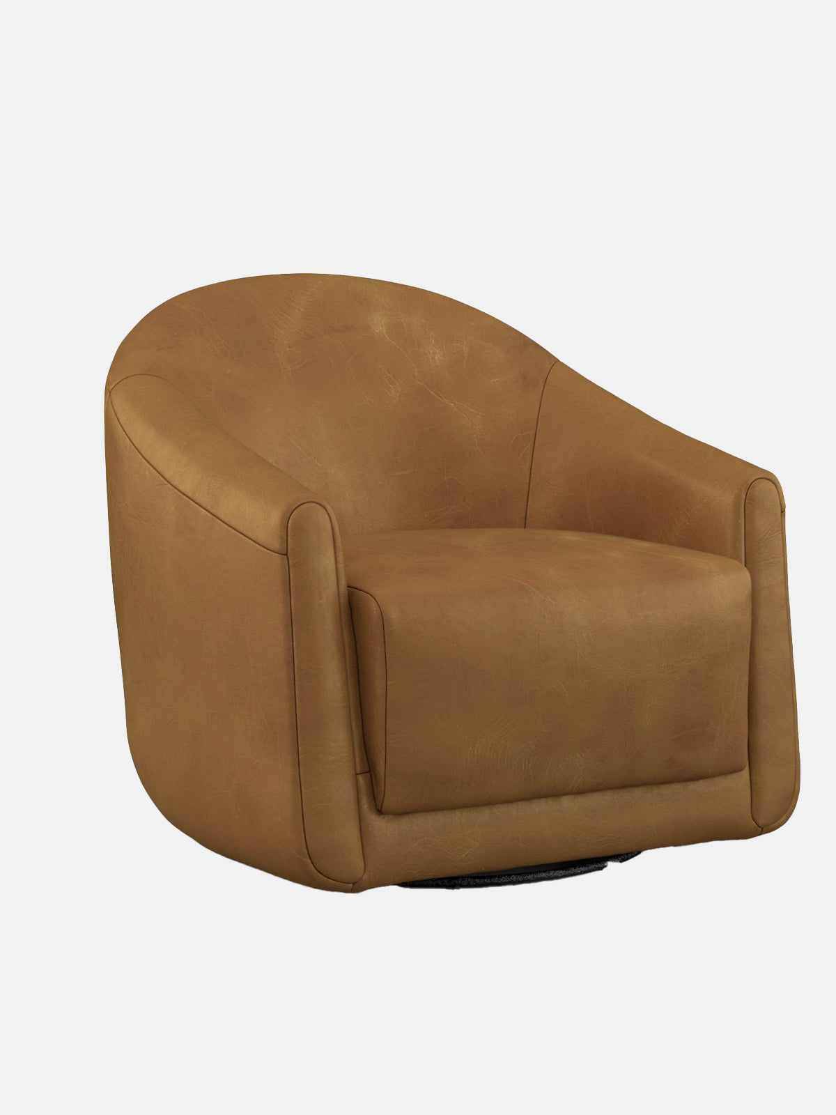 Enzo Leather Swivel Chair
