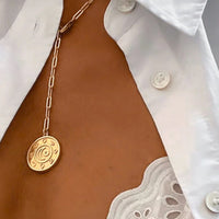 Alchemy Lariat Necklace, 14K Gold Plated