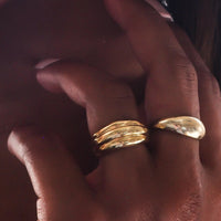 Amalie Ring, 14K Gold Plated