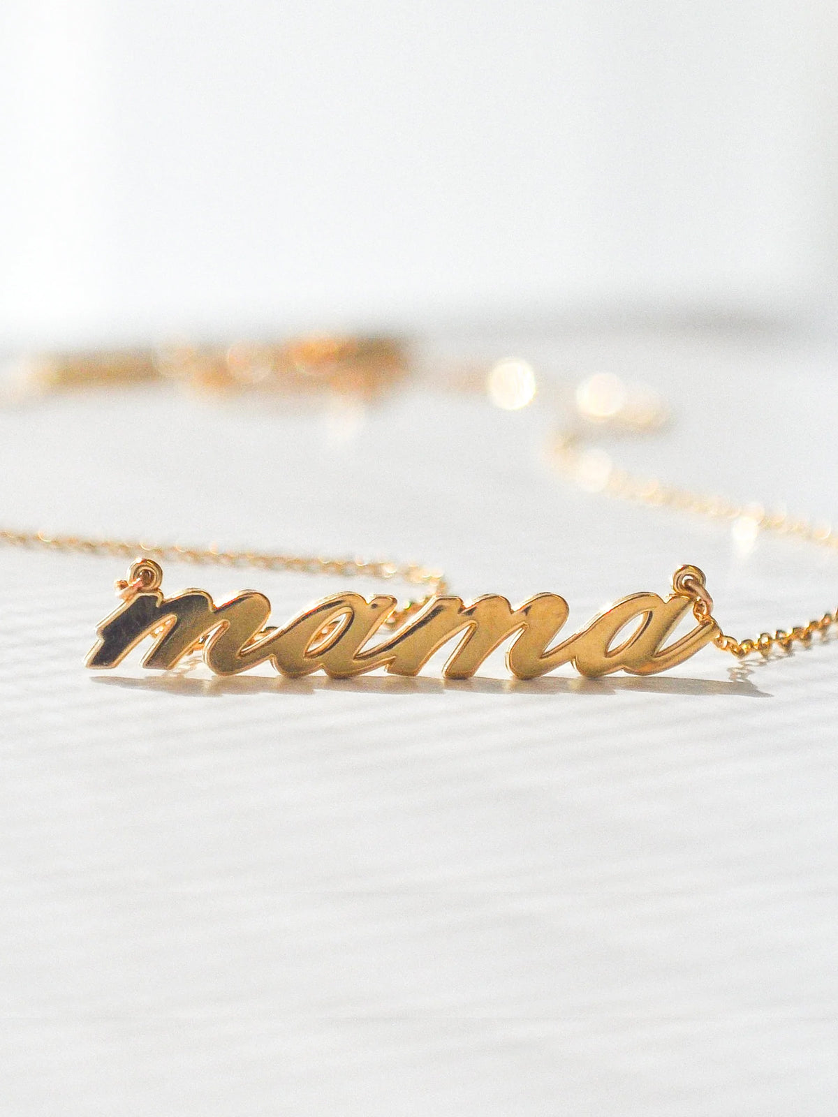 Mama Script Pendant Personalised Necklace