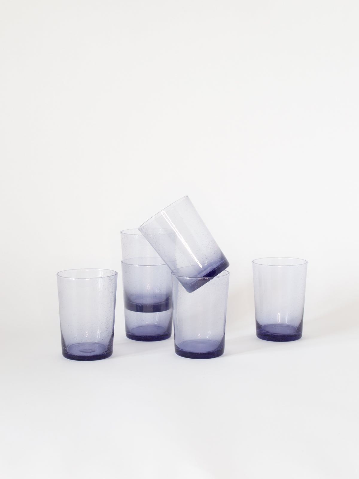 Handblown Bubble Glass Tumbler, Set of 6 – Salt & Sundry