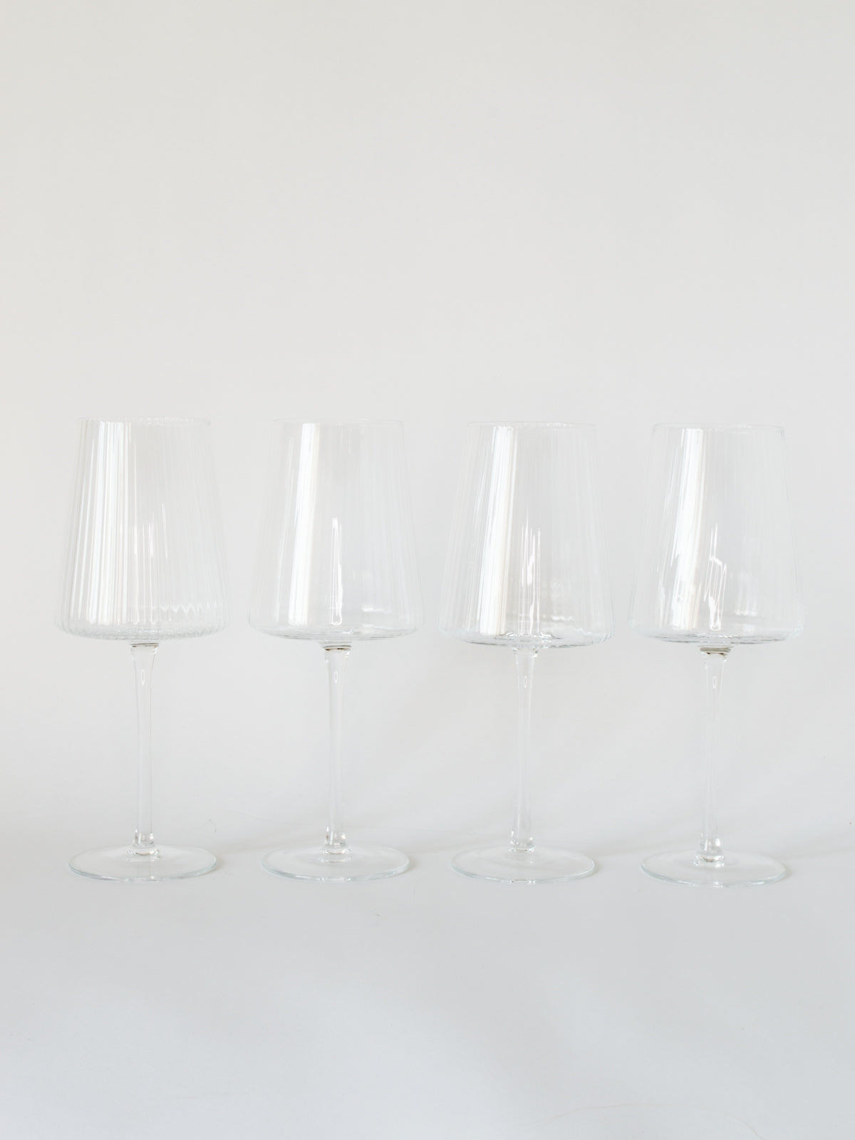 Fluted Wine Glass