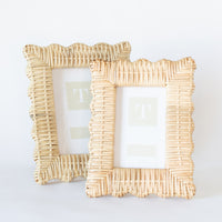 Scalloped Wicker Frame