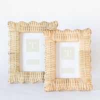 Scalloped Wicker Frame