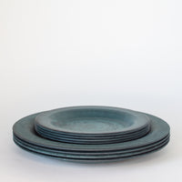 Small Green Serveur Plate, Set of 4